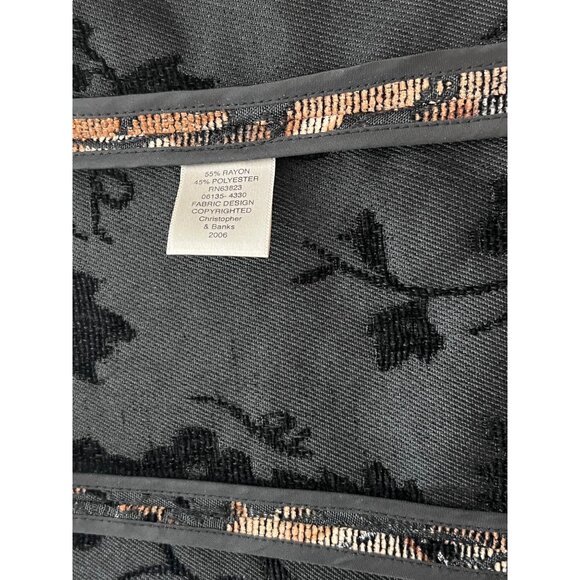 Christopher & Banks Vintage Floral Tapestry Vest With Zipper Closure & Collar - Picture 8 of 8